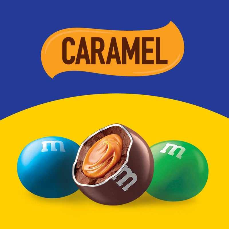 M&M's Caramel Milk Chocolate Christmas Candy, Party Size, 34 oz Resealable Bulk Candy Bag - Image 4